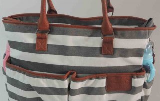 ibaby stripe weekend bag