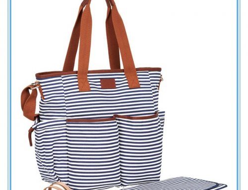 Stripe Canvas Diaper Bags - IBABY