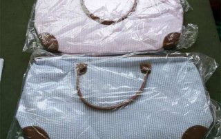 seersucker weekend tote