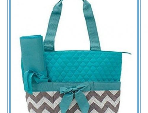 Quilted Owl Chevron Diaper Bag