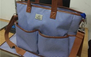 stripe mommy bags