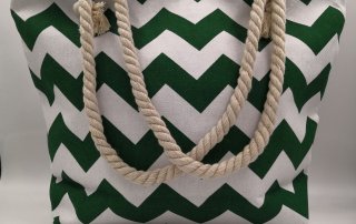 wave stripes beach bag