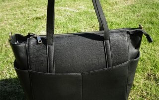 leather diaper bag